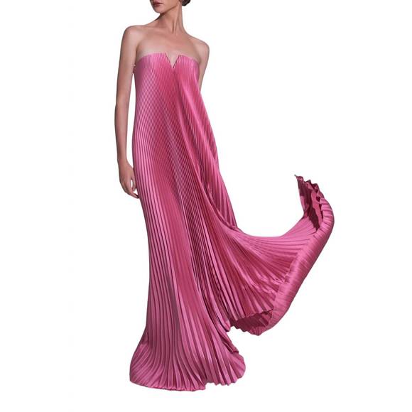 L'Idee | Dresses | New Lidee Womens Black Tie Gown Dress In Dusty Rose |  Poshmark